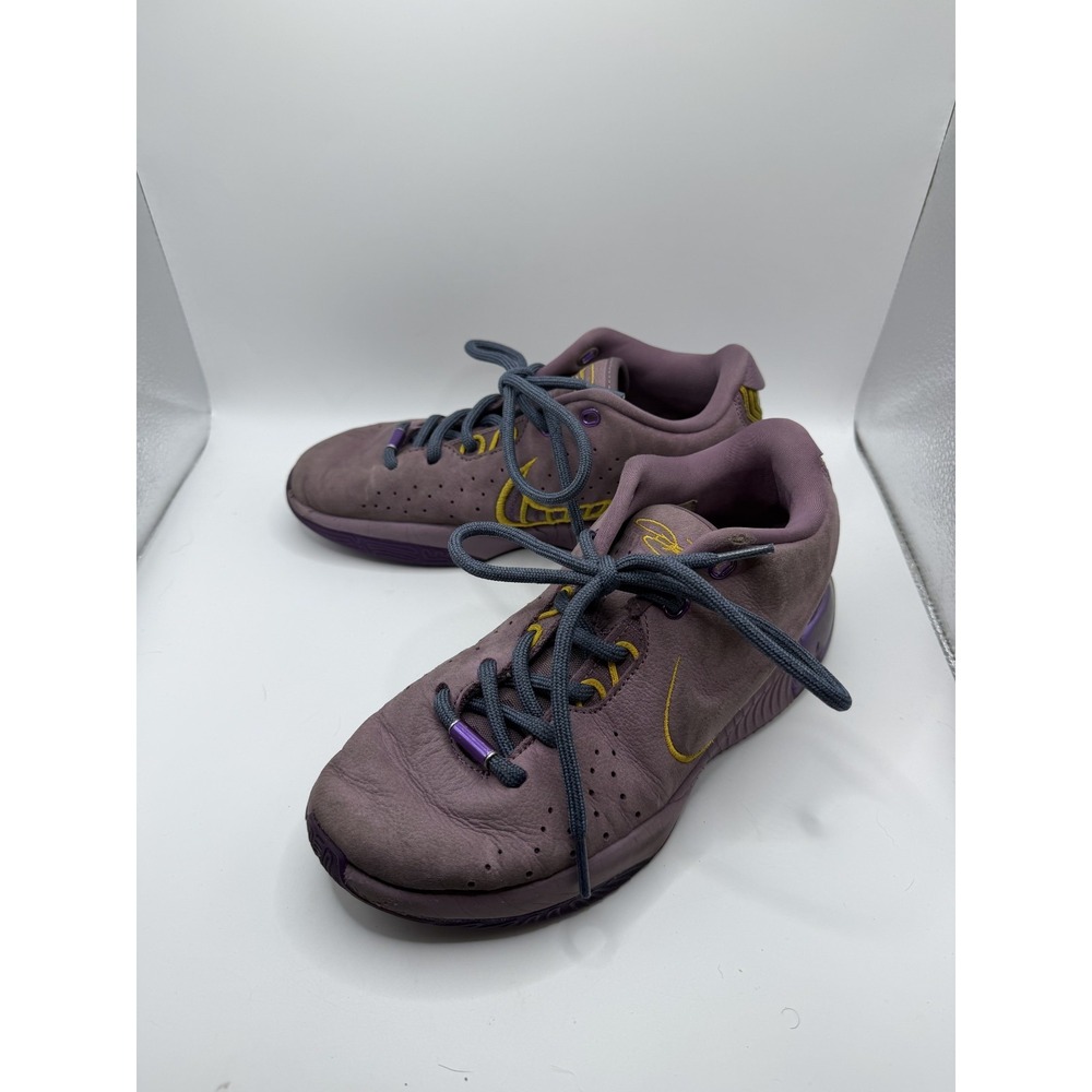 Nike LeBron 21 GS Freshwater FZ7189-500 Boy 4.5 Sneaker Purple Nubuck Basketball